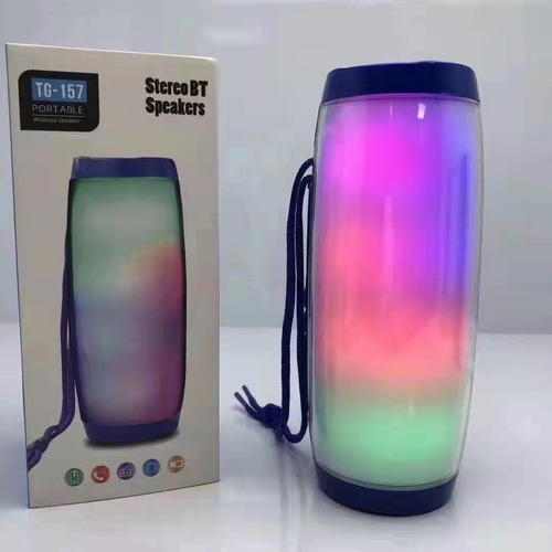 Bocina Portatil Led Bluetooth Altavoz Amplificador Usb Rgb