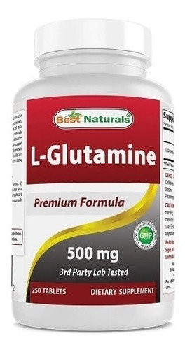 L-glutamine 500mg Glutamina Tab - Unidad a $536