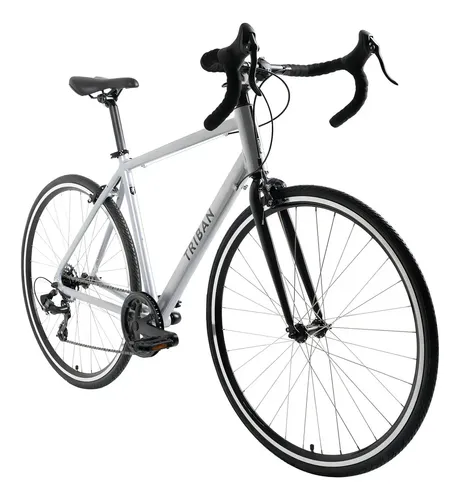 Bicicleta De Estrada Rc100 Triban Cor Prata L