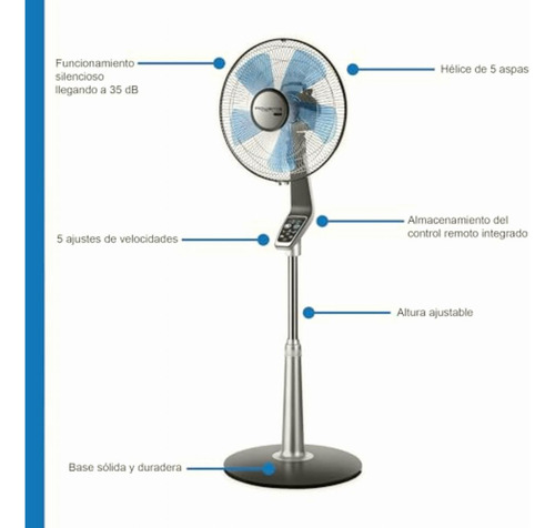 Rowenta Vu5670 Turbo Silence Oscillating 16-inch Stand Fan