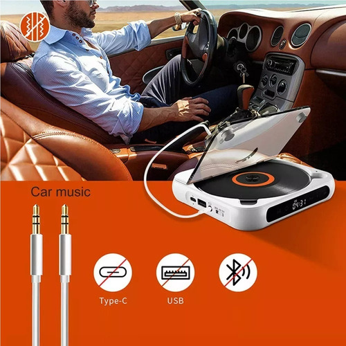 Tika Portátil Bluetooth Cd Player Cd/mp3/cd - Rw/cd - Rwma