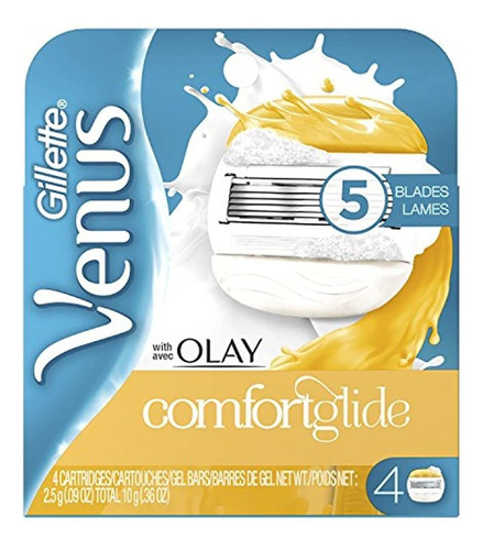 Gillette Venus Comfortglide - Cuchillas De Afeitar Para M