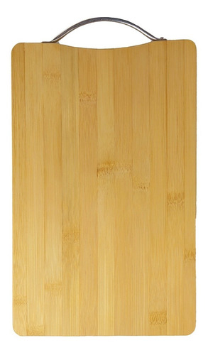 Tabla Para Picar Cortar Corte Bambu Con Agarre 24x34 Cm Bz3