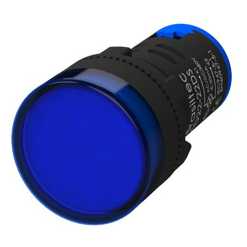 Kit C/ 40 Un Sinaleiro A Led 22mm 380vca Azul