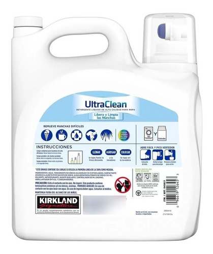 Detergente Liquido Kirkland Ultra Clean 5.73 Lts