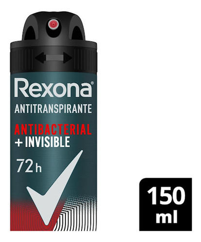 Desodorante Spray Rexona Motionsense Invisible Men 48h X 150