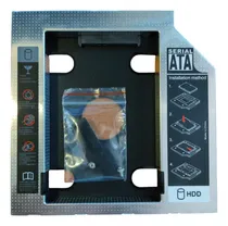 Comprar Caddy Adaptador Dvd Sata 12.7 Mm 2 Discos Duros En Tu Laptop