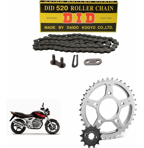 Kit Transmision Honda Cbx 250 Twister - 520 Cadena Japon