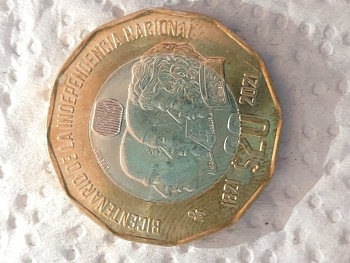 Moneda Bicentenario De La Independencia Nacional $20