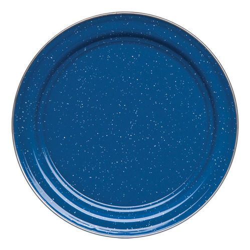 Plato De Acero Vitrificado 26 Cm Azul Cinsa - Pack 6