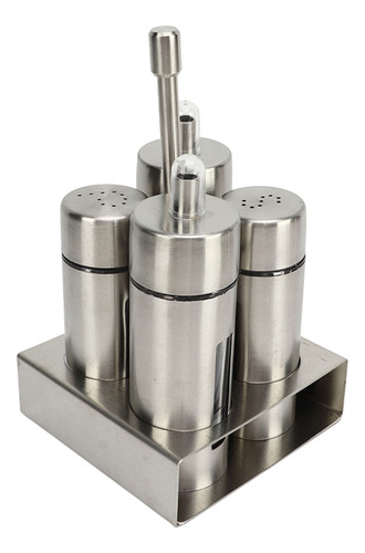 Botella De Vinagre De Acero Inoxidable Salt Pepper Cruet Set