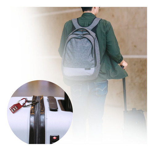 Candado Con Código De 3 Dígitos Para Seguridad De Viaje
