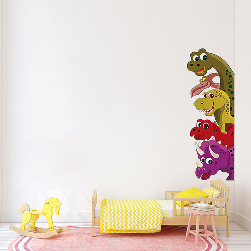 Fe Pegatinas De Pared De Dinosaurios De Dibujos Izquierda