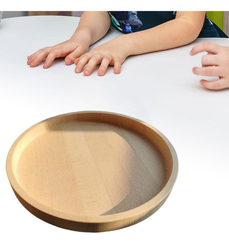 Bandeja Sensorial De Madera Montessori Tablero De Redondo