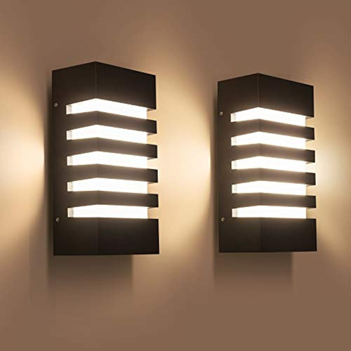 Aplique De Pared Para Exteriores 12w Led Lámpara De Aplique 