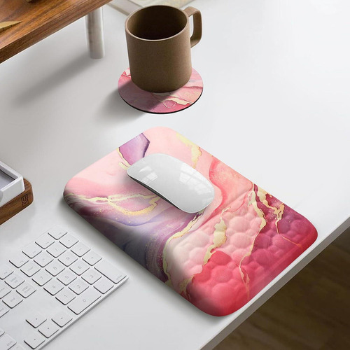 Alfombrilla De Ratón Ergonómica Ospelelf Rosa Grande