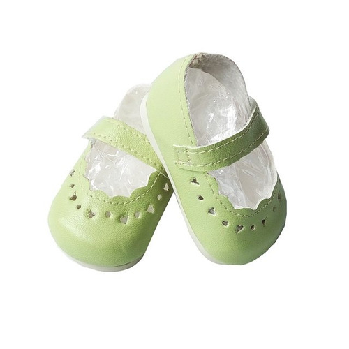 Imagen 1 de 3 de Witty Girls Guillerminas Verdes Calzado Muñecas 45 Cm/18p