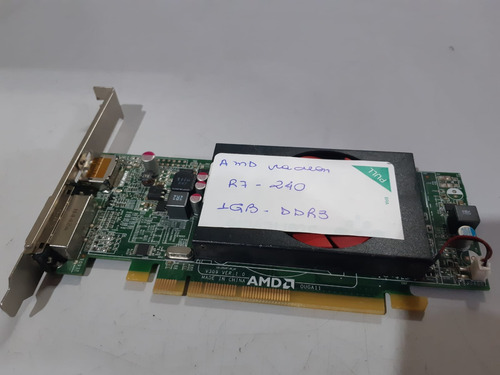 Placa De Vídeo Amd Radeon R7 240 1gb Ddr3 - Perfil Alto (Usado)