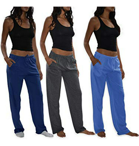 Sexy Basics - Paquete De 3 Pantalones De Pijama De Punto De 