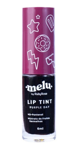Lip Tint Para Lábios Cores Naturais Super Pigmentação Cor Purple Day
