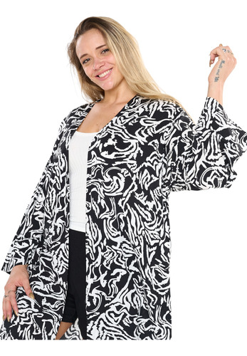 Kimono De Fibrana Estampado De Mujer Varios Estampados