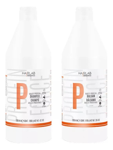 Salerm Shampoo Y Balsamo Multi Proteinas 1200ml C/u Hair Lab