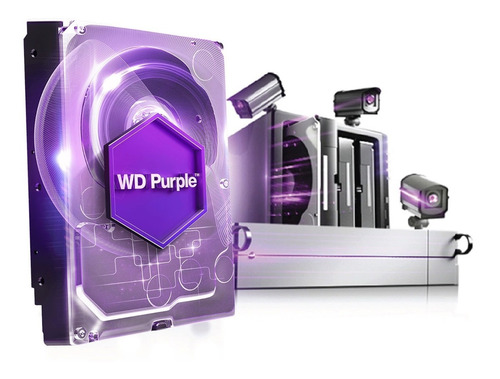 Imagen 1 de 6 de Disco Rigido Western Digital 2tb Purple Sata 6 Gb Rpm 5400