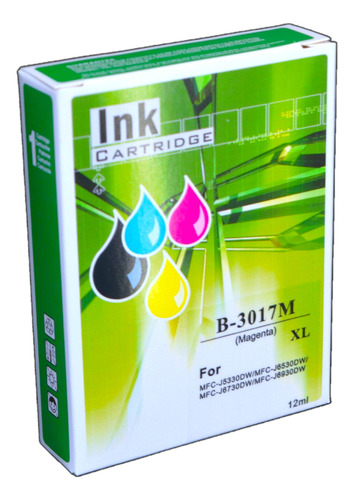 Tinta Lc3017m Xl Lc 3017 Xl Magenta Brother Alternativa