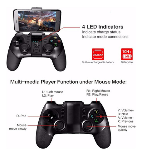 Gamepad De Juegos Bluetooth Para Teléfono Android