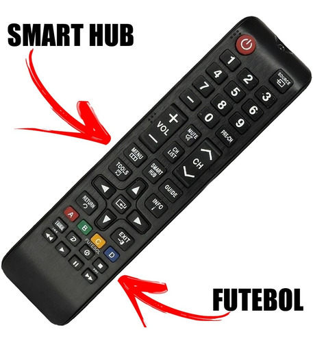 Imagem 2 de 3 de Controle Remoto Tv Samsung Smart Hub Universal