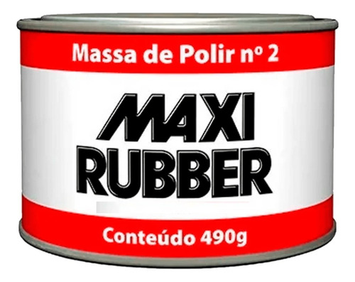 Massa De Polir Nº2 Maxi Rubber 490g Automotiva Polimento