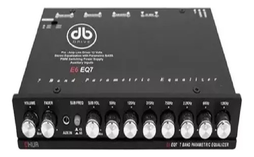 Ecualizador Paramétrico 7 Bandas Db Drive E6 Eq7 7 Volts