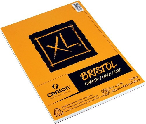 Canson XL Bristol 25 hojas lisas 1 materias unidad x 1 30.5cm x 23cm bristol