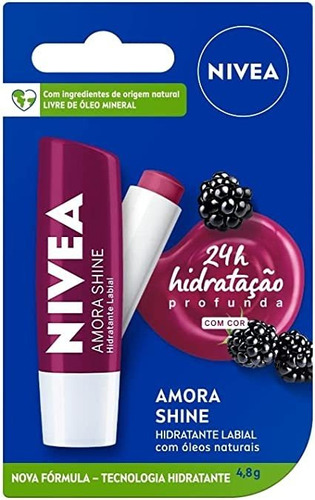 Nivea Hidratante Labial Amora Shine 4,8 G