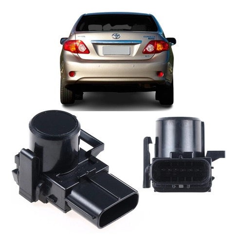 Sensor Estacionamento Tras Camry 2009 2013 Corolla 2009 2014 Cor Preto