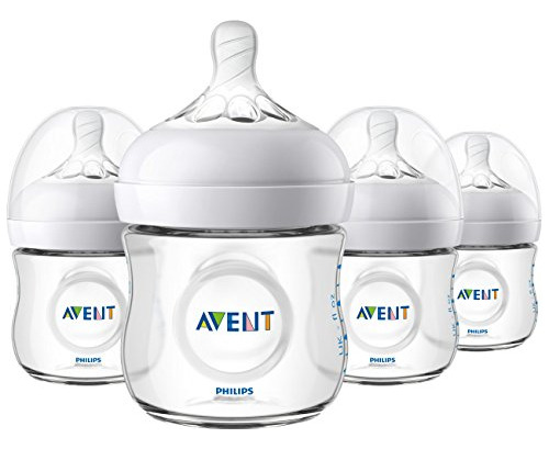 Philips Avent Biberón Natural, Transparente, 4 Onzas, Paquet