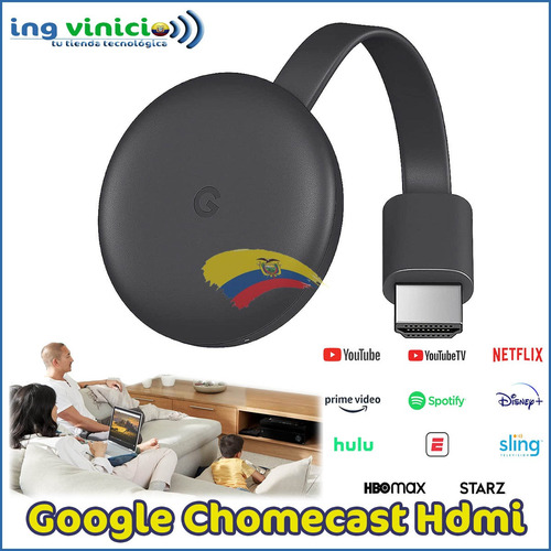 Imagen 3 de 6 de Google Chromecast 3 Smart Tv Fhd Youtube Netflix Hdmi Wifi