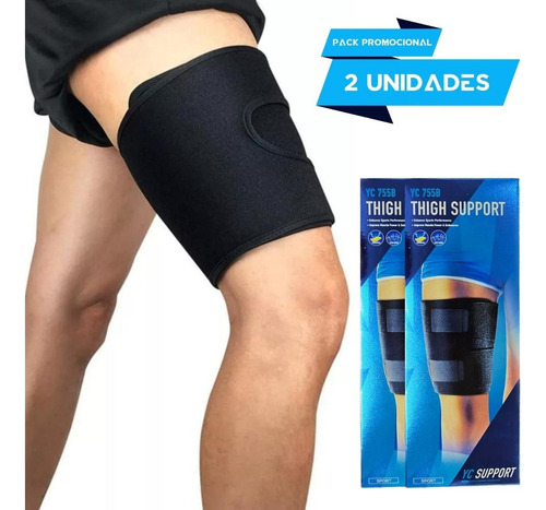 Pack X2 Musleras De Compresión Soporte Pierna Ajustable