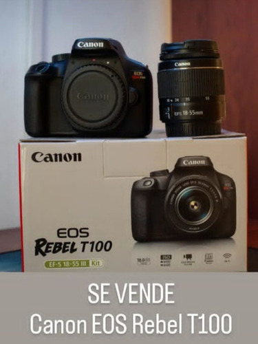 Canon Eos Rebel T100 Usada - Como Nueva