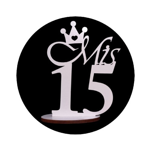 Combo 15 Souvenirs Mis 15 Años Con Corona Calada Mdf Plus