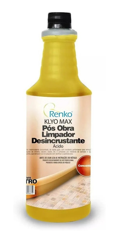 Limpador Acido Desincrustante Klyo Max Renko 1 Litro