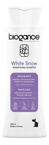Shampoo White Snow (para Pelajes Blancos), Biogance. Fragancia N/a