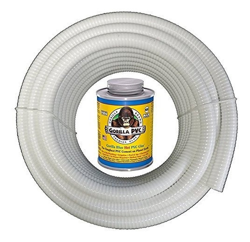 Tubo Pvc Blanco Flexible Para Piscinas Y Spas