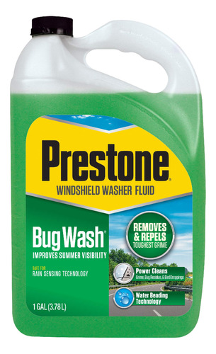 Prestone As657 Bug Wash, Líquido De Lavado Para Parabrisas