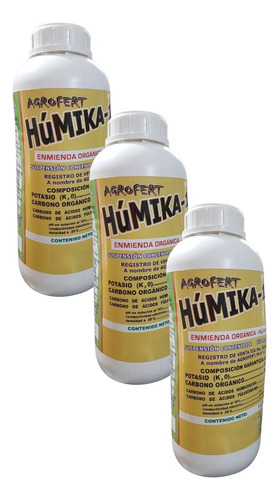Fertilizante Humika - 150 X Litro Enmienda Organica Pack 3