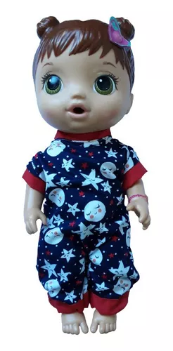 Roupinha Roupa P/ Boneca Baby Alive Pijama Malha