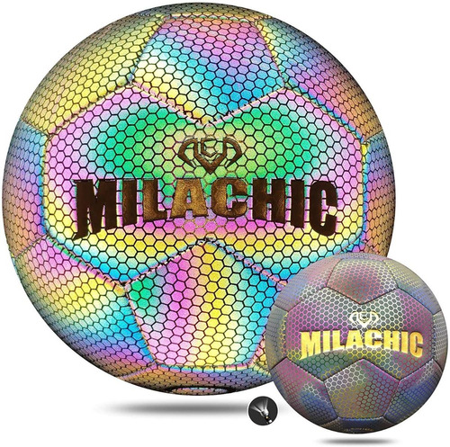 Balón De Fútbol Holográfico Brillante Reflectante