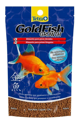 Tetra Goldfish Growth Pellets 40 Gr Alimento Peces Agua Fria