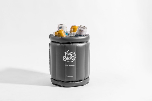 Imagen 1 de 2 de Frapera Inflable Frozen Bucket Mini Gris