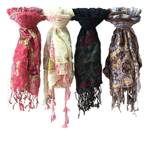 Chalina Pashmina Mujer Combo X3u Oferta 2da Seleccion 